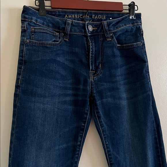 American Eagle Outfitters women Deep Indigo Slim Straight Jeans - Picture 3 of 12